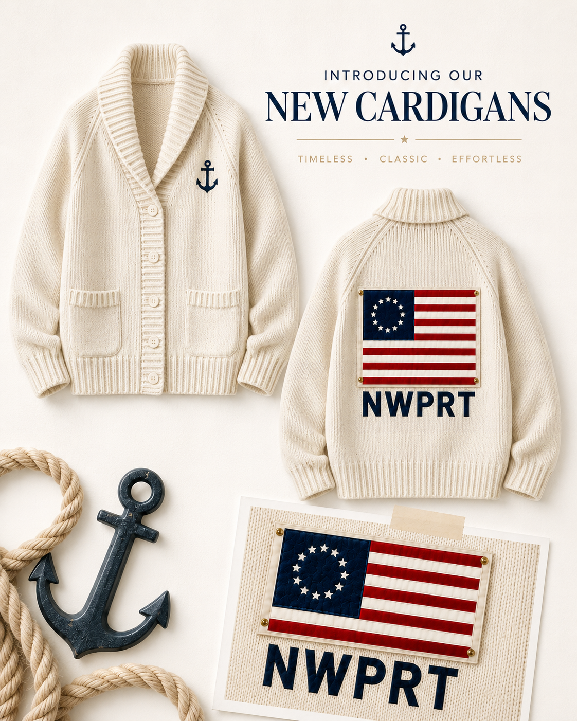 NWPRT Bayside Cardigan Sweater