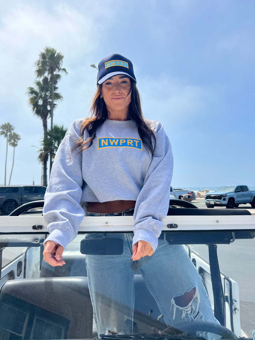 NWPRT Leeward Crew in Grey with Yellow & Blue Logo