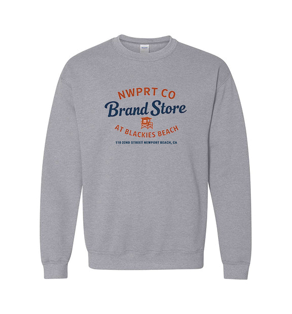 NWPRT Brand Store Crewneck Sweatshirt - Athletic Gray