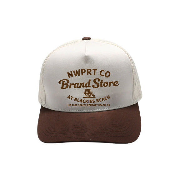 NWPRT Store 5 Panel Cream Two-Tone Mesh with Brown