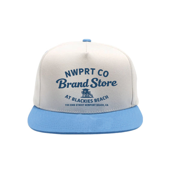 NWPRT Store 5 Panel Cream Two-Tone Mid Profile Hat