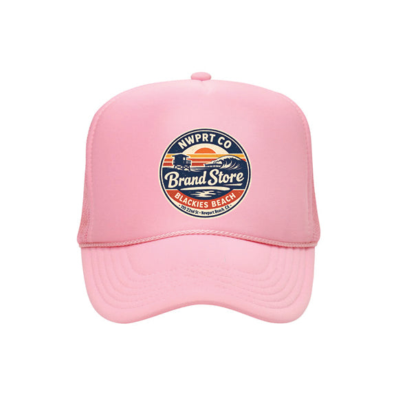 NWPRT Store Icon Trucker Mesh in Pink