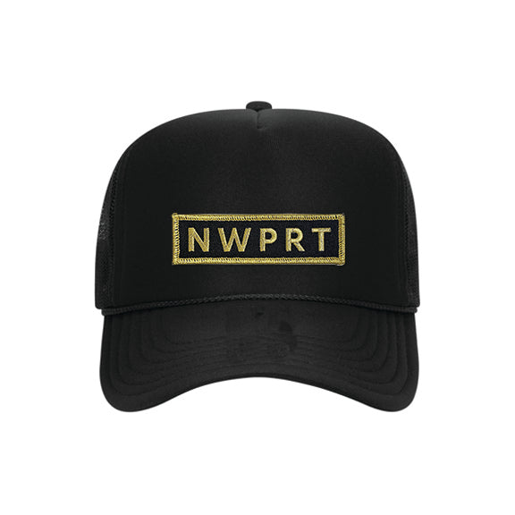 NWPRT Gold Trucker Hat in Black