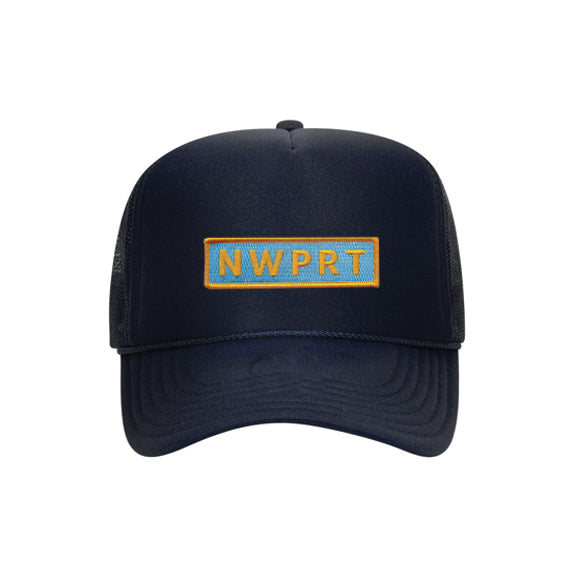 NWPRT Icon Trucker Hat in Navy - Yellow Patch