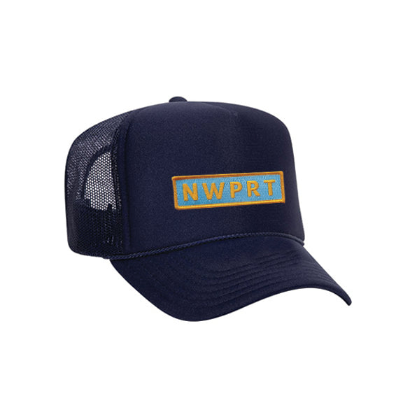 NWPRT Icon Trucker Hat in Navy - Yellow Patch