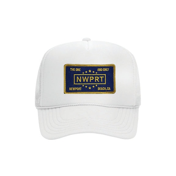 NWPRT The One and Only Hat  in White - Navy Patch