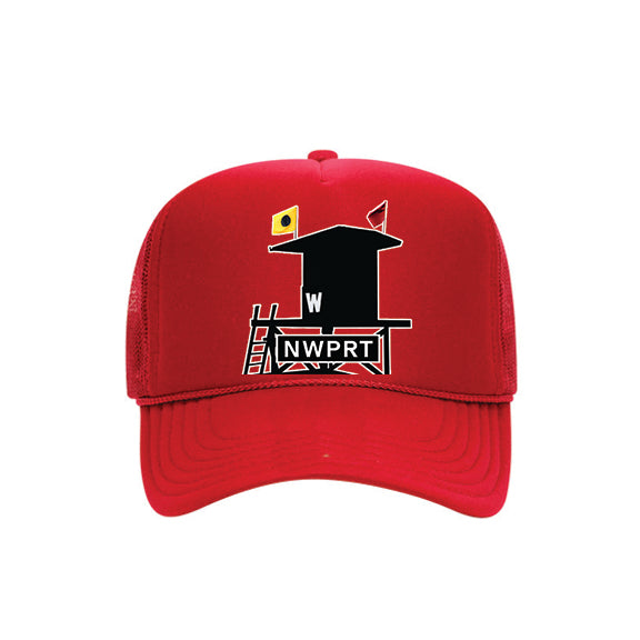 NWPRT Wedge Lifeguard Tower Hat - Lifeguard Red