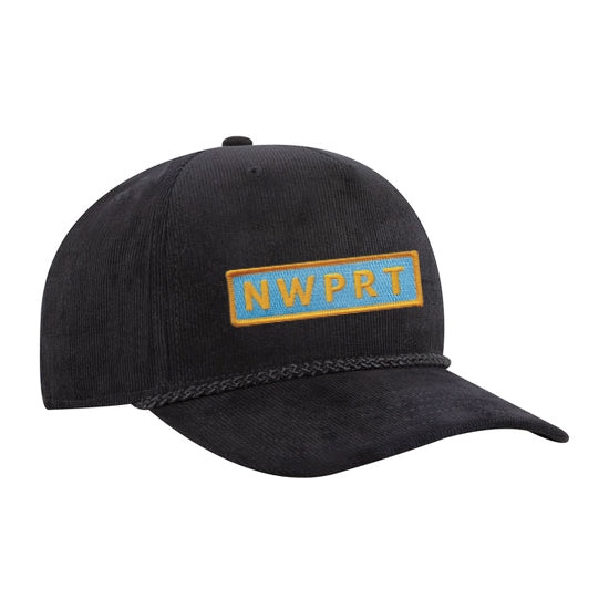 Black cap with 'NWPRT' logo on a white background