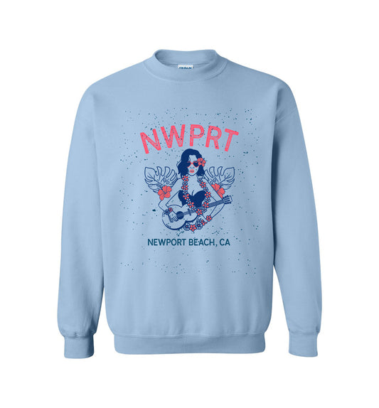 NWPRT Hula Girl Crewneck Sweatshit