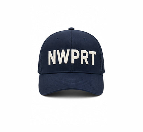 NWPRT Felt Logo Mesh Hat - Navy
