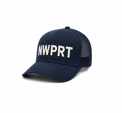 NWPRT Felt Logo Mesh Hat - Navy
