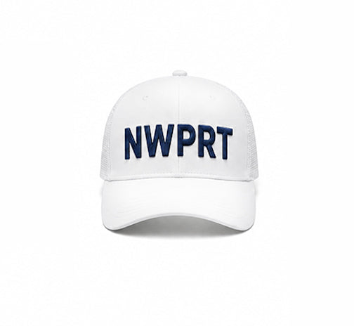 NWPRT Felt Logo Mesh Hat - White