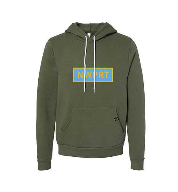 NWPRT Block Hoodie in Army Green