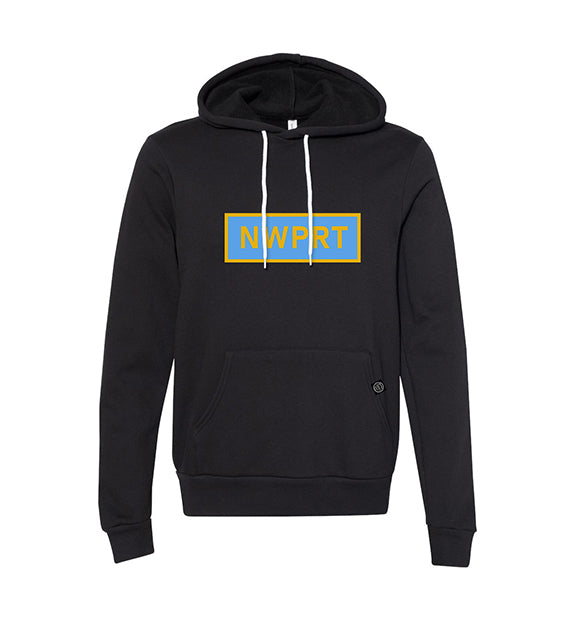 NWPRT Block Hoodie in Black