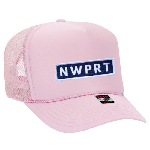 NWPRT Highline Trucker Hat in Light Pink