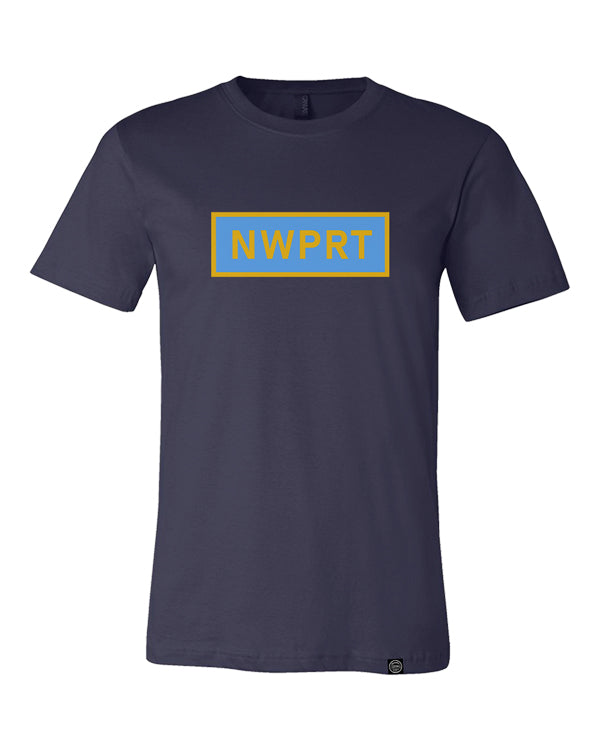 NWPRT Crest Logo Short Sleeve Tee in Navy