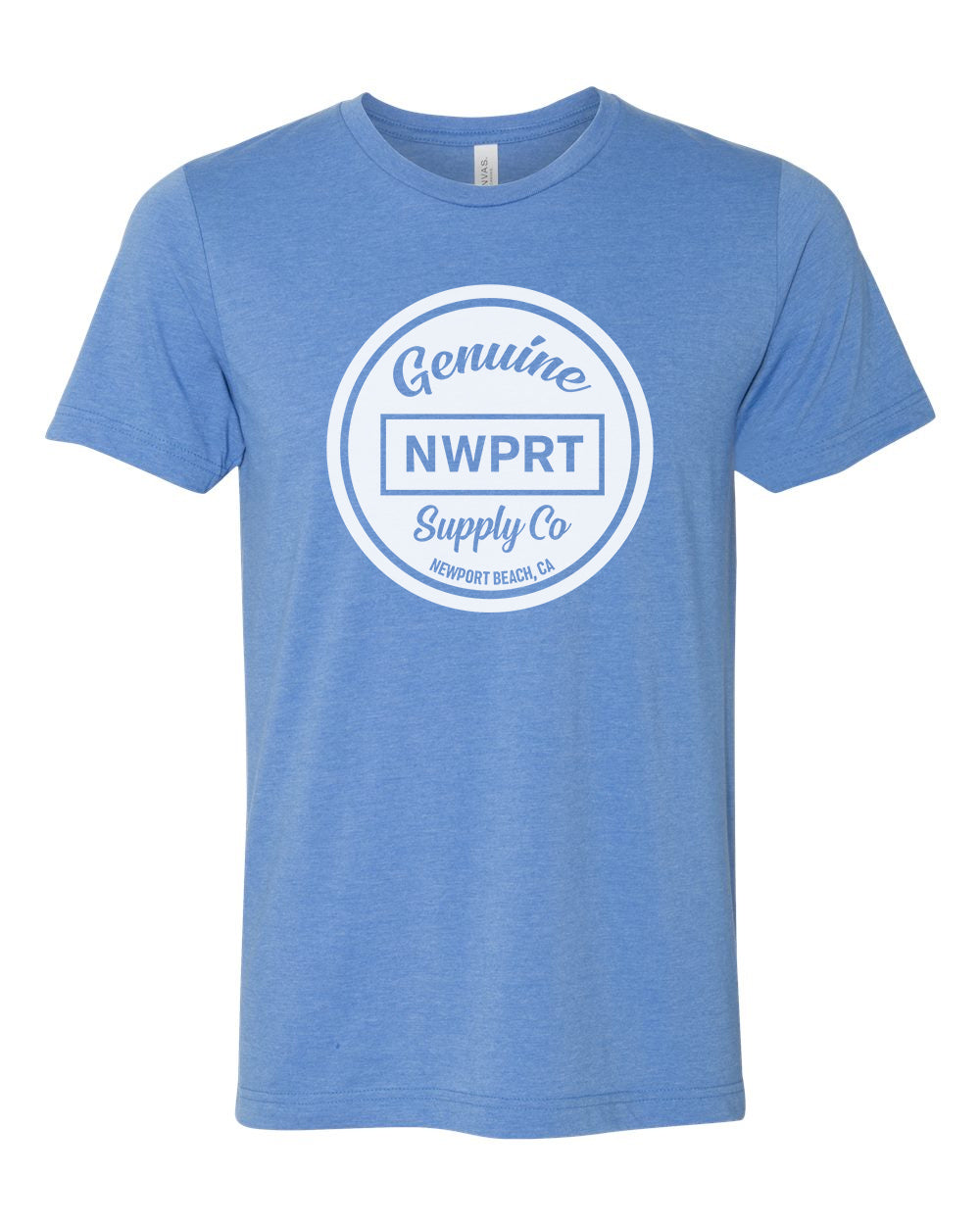 NWPRT Supply Co. Stamp Tee in Light Blue Heather