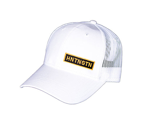 HNTNGTN Fabric and mesh embroidered hat